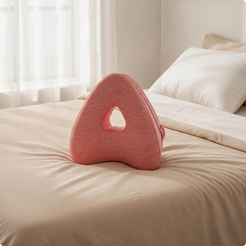 Memory Foam Leg Pillow Ergonomic HeartShaped Contoured for Side Sleepers Women, Sleeping,
