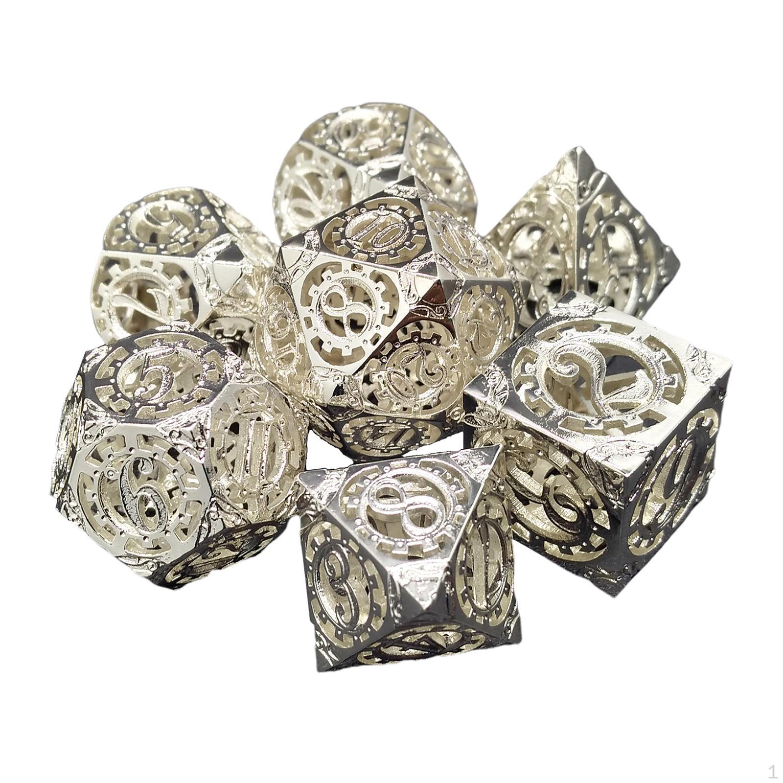 

Набор металлических кубиков с номером DND для ролевых игр D&D и обучения математике Colorful