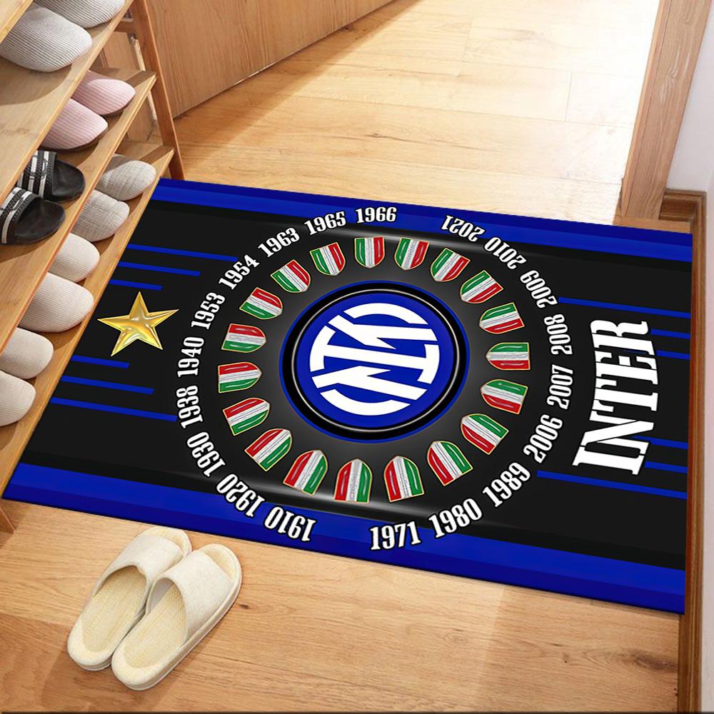Inter Milan Area Rug Design For Foyer Outdoor Game Room Study Room Antislip Rug Anime Office Decor Birthdaychristmas Gift