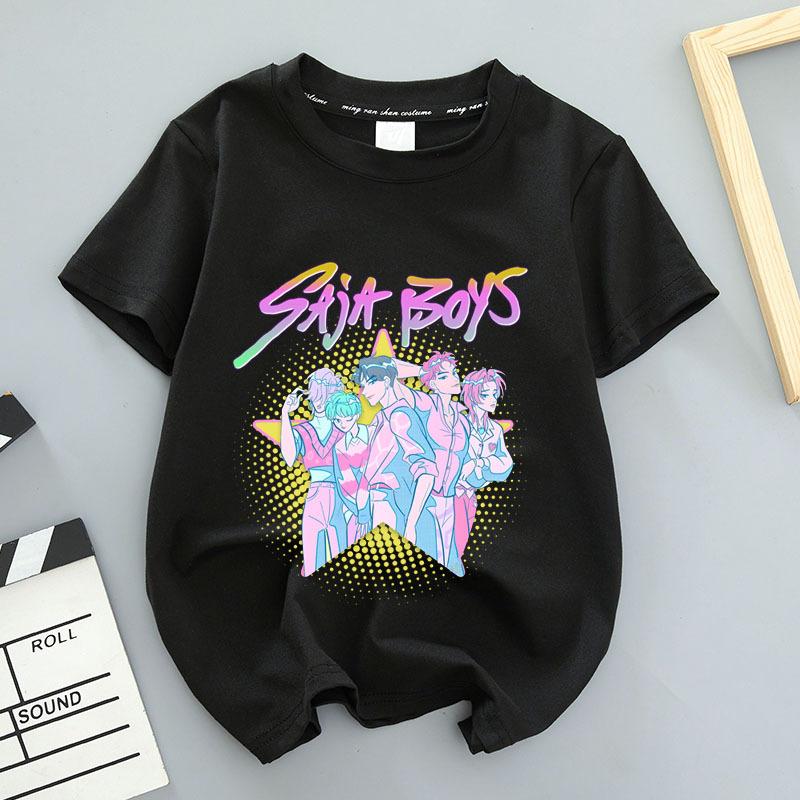 Witch Hunter Series Unisex High-quality Comfortable Breathable Loose Black Pure Cotton Printed T-shirt