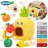 Frucht-Plüschtier-Set für die Früherziehung und sensorische Entwicklung für Babys