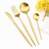 24Pcs Multicolor Dinnerware Set Knife Fork Spoons Teaspoon Tableware 18/10 Stainless Steel Cutlery Western Kitchen Silverware Flatware