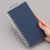 A6 Coil Spiral Notebook, Multi-Functional Grid Ruled Memo Pad, Portable Daily Journal Notepad for School Office Quick Recording