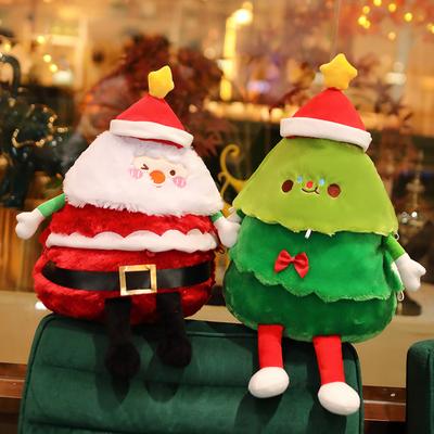 Árvore de Natal artificial Papai Noel brinquedo de pelúcia macio presente de ano novo decoração de feriado árvore criativa almofada boneca presente infantil