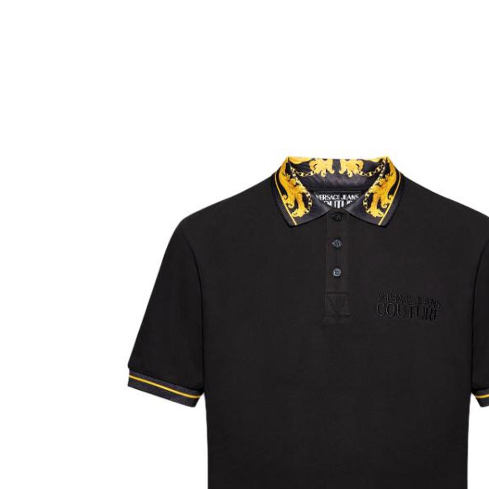 Versace Jeans Couture Koszula polo w wzór barokowy 75GAGT05-CJ01T-899