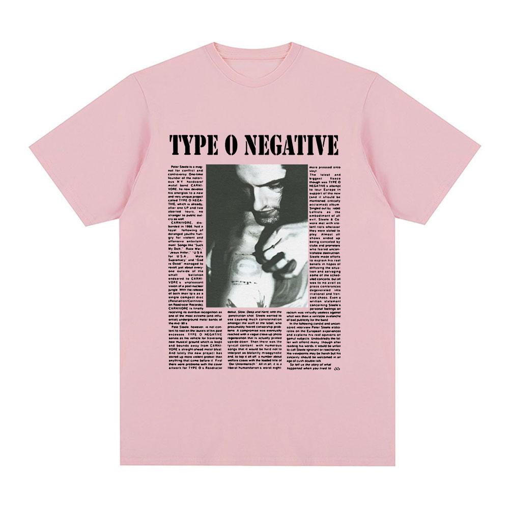 Type O Negative T Shirt Unisex Women Clothing Gothic Metal Rock Band Tshirts 100 Cotton Casual Short Sleeve Tee Shirt Oversized