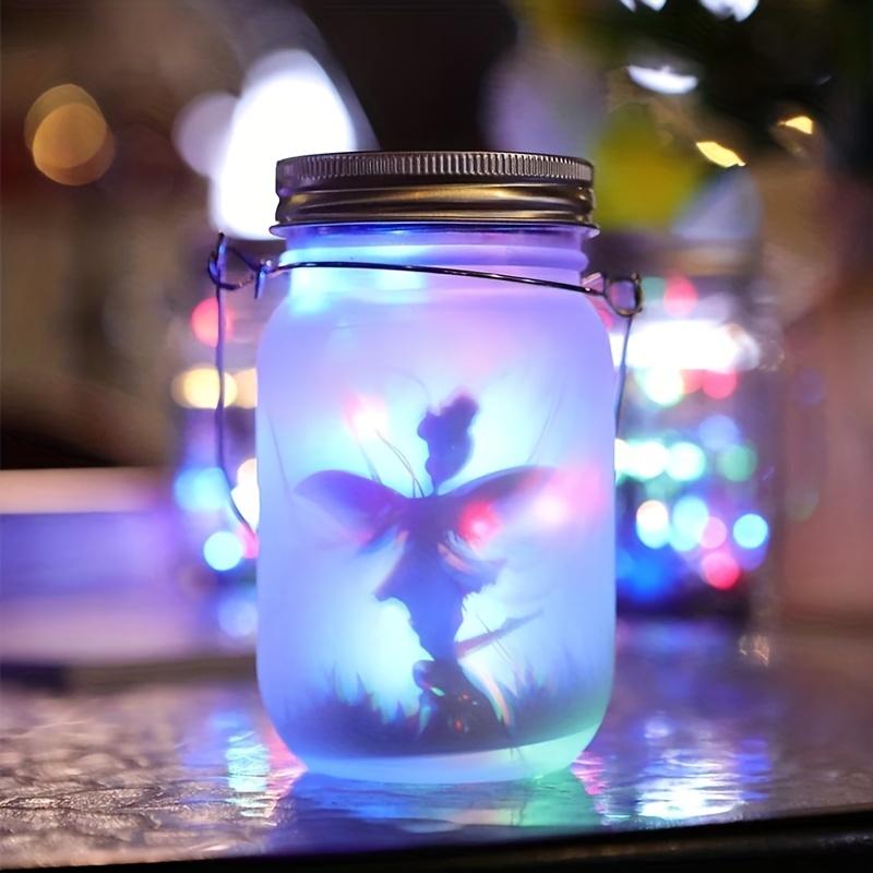 

Solar Lantern Fairy Lights Garden Ornament Lights Outdoor Hanging Frosted Glass Mason Jar Lights For Tree Yard Garden Patio Lawn 1pcs