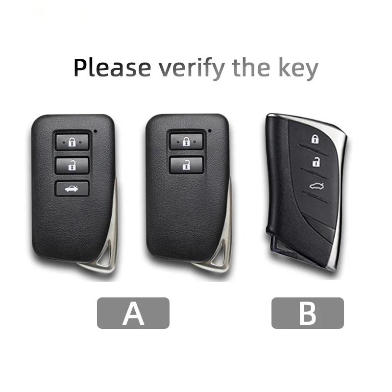 Leather Car Key Case For Lexus Nx Gs Rx Is Es Gx Lx Rc 200 250 350 Ls 450H 300H Suede Keychain Accessories