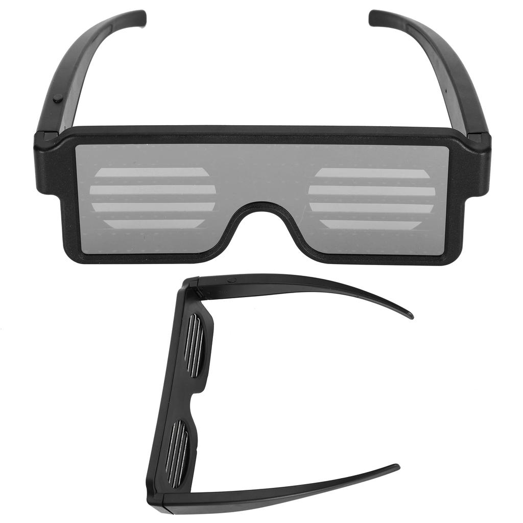 Glowing Glasses Bar Concert Shutter Pattern Lighting Supplies LED Glasses USB Charging