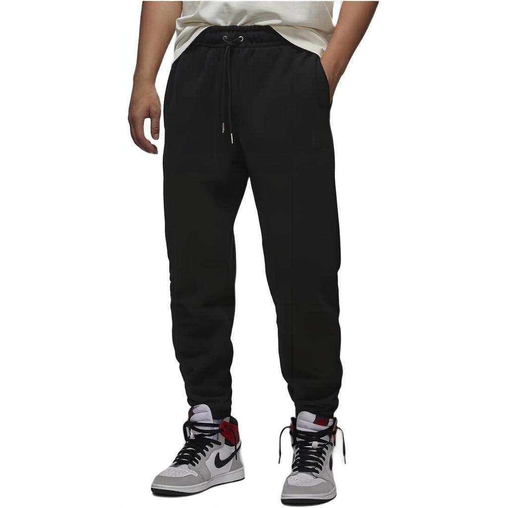 Jordan Flight Fleece Stylish Comfortable Drawstring Cuffed Casual Pants Men Bottoms Black FV7252-010