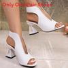 Romisch Summer Buckle High Heel Sandals With Rubber Sole For Women