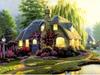 Diy Diamond Embroidery 5D Landscape Forest Hut Cross Stitch Riverside Path Round Diamond Painting Mosaic New Year Gift
