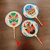 Children's Eco-friendly DIY Peking Opera Face Painting Fan - Intangible Cultural Heritage Craft Kit