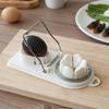 Multi-Functional Egg Cutter: Slices Eggs, Salted Eggs, Century Eggs, Yolks, and Duck Eggs with Stainless Steel for Perfect Halves
