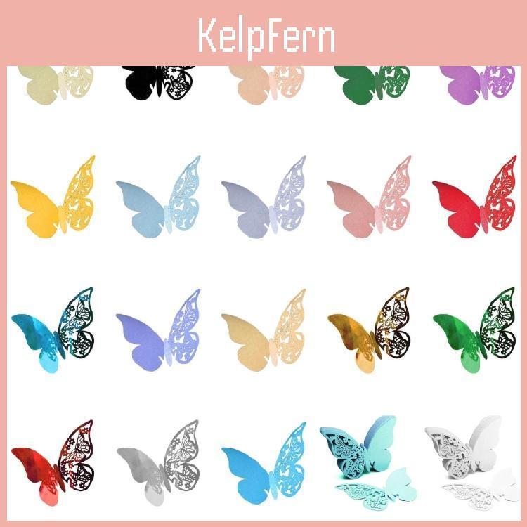 Place Card Butterfly 100pcs Name Wine Glass Cup Glass High Feet Cup Decoration