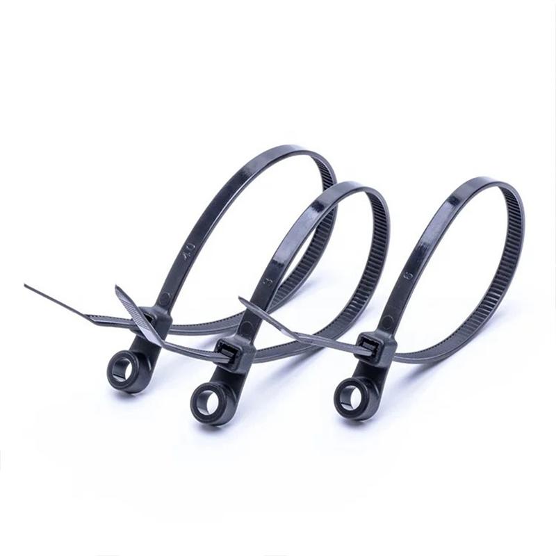 100 Pcs Nylon Universal Cable Tie Buckle New T Multifunctional Nylon Zip Ties with Pin Button Design Plastic Cable Fixion Tools