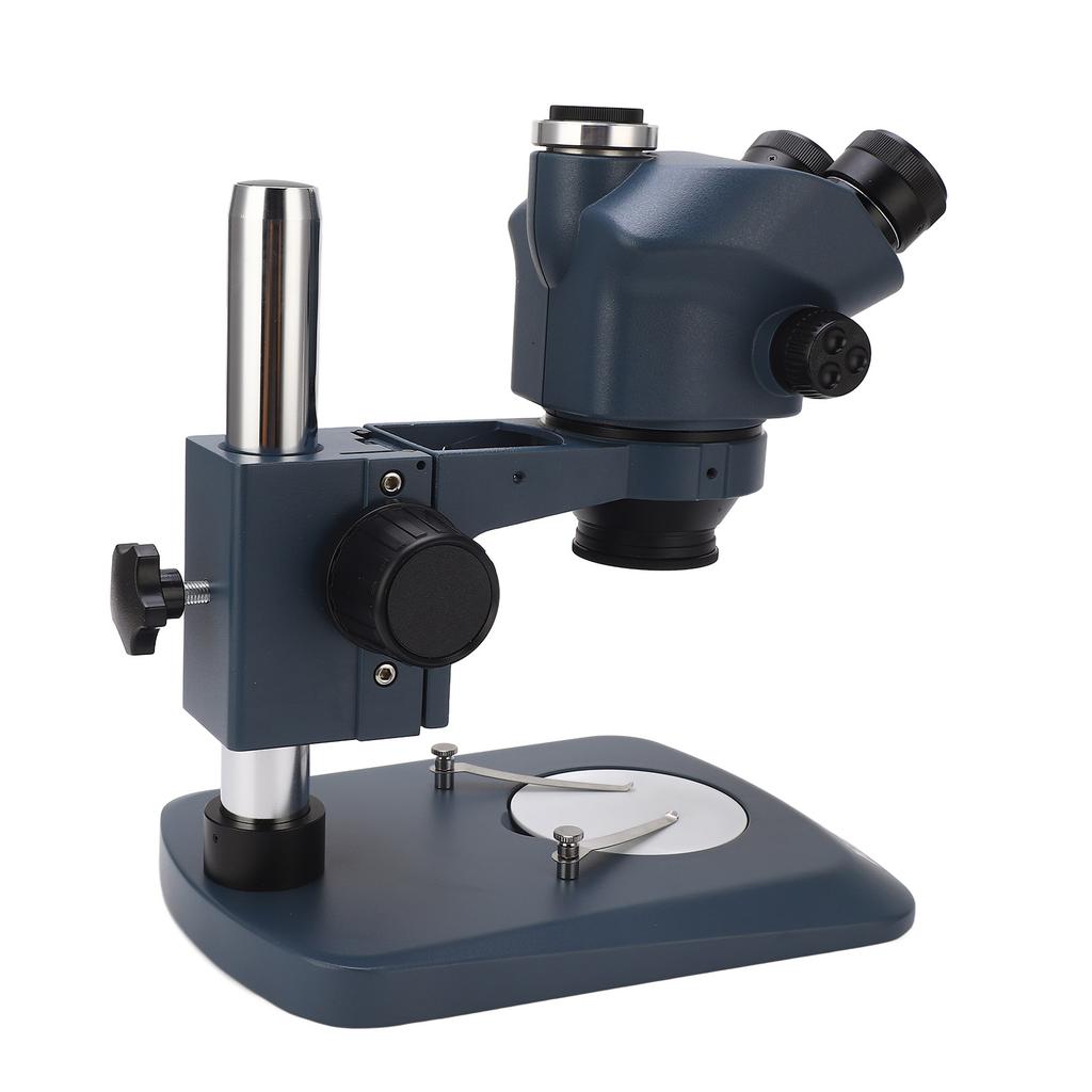 7X To 50X Trinocular Stereo Microscope Confocal WF10X22mm Eyepiece 0.5X 2X Auxiliary Objective Lens