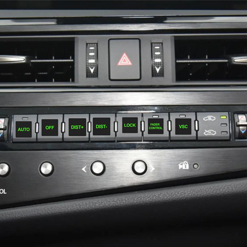 Unused Car Button Stickers Waterproof Glow-in-the-Dark Automobile Stickers Automobile Inner Accessories Circuit Panel Label For