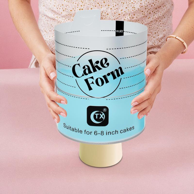 Adjustable Round Cake Ring Mold Retractable Fondant Mousse Cake Ring Acrylic Circle Baking Ring Cake Tools Round Cake Form Kit