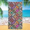 Sommer Boho Strandtuch Damen Herren Mikrofaser Schnelltrocknend Badetücher Einseitig Bedruckt Strandüberwurf Sandfrei Tragbares Reisehandtuch