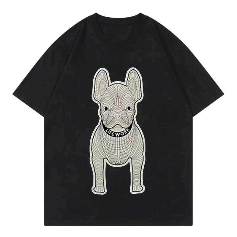 2025 New Hot Korea 2024 Summer New Trendy Brand Letter Logo Printing Round Neck Men's and Women's Same Casual Versatile T-shirt