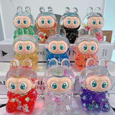 Mini Resin Rabubu Miniature Figures 3D Luminous Little Ornament Micro Landscape Diy Dollhouse Garden Decoration Craft