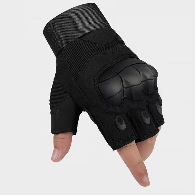 WANZHUO Hot Sale Half-Finger Soft Shell Polyester Waterproof Tactical Gloves for Gym Cycling Outdoor Activities