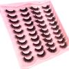 New 20 Pairs of 3D Artificial Mink Fur False Eyelashes Natural/thick Long Eyelashes Wise Makeup and Beauty Extension Tool