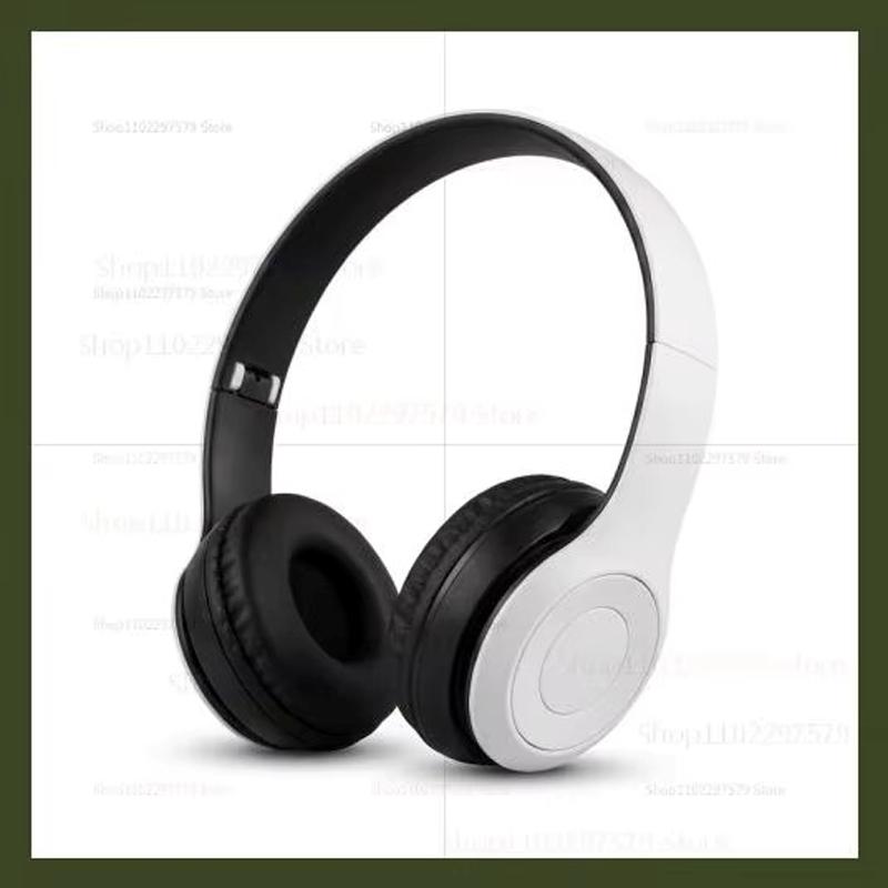 Wireless Bluetooth Headphones Head Mounted P47 Foldable Bass Sport Earphones Universal for Mobile Computer PC Gaming Running Gym