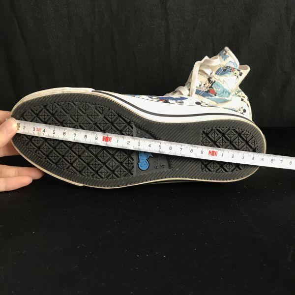 Disney × Converse Mickey High-Top Sneakers White Light Blue 23.0cm(USED)