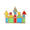13 Pieces Wooden Building Blocks with Acrylic Inserts Stackable