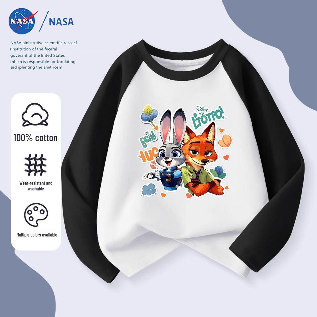 NASA Cartoon Handsome Nick & Cute Judy Patchwork Long Sleeve for Kids