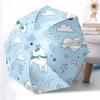 1 Stück Hunde, Knochen Automatischer Faltbarer Regenschirm Tragbar Zusammenklappbar 8-Rippen-Regenschirm für Alle Jahreszeiten, Lässiges Outdoor-Accessoire, B49
