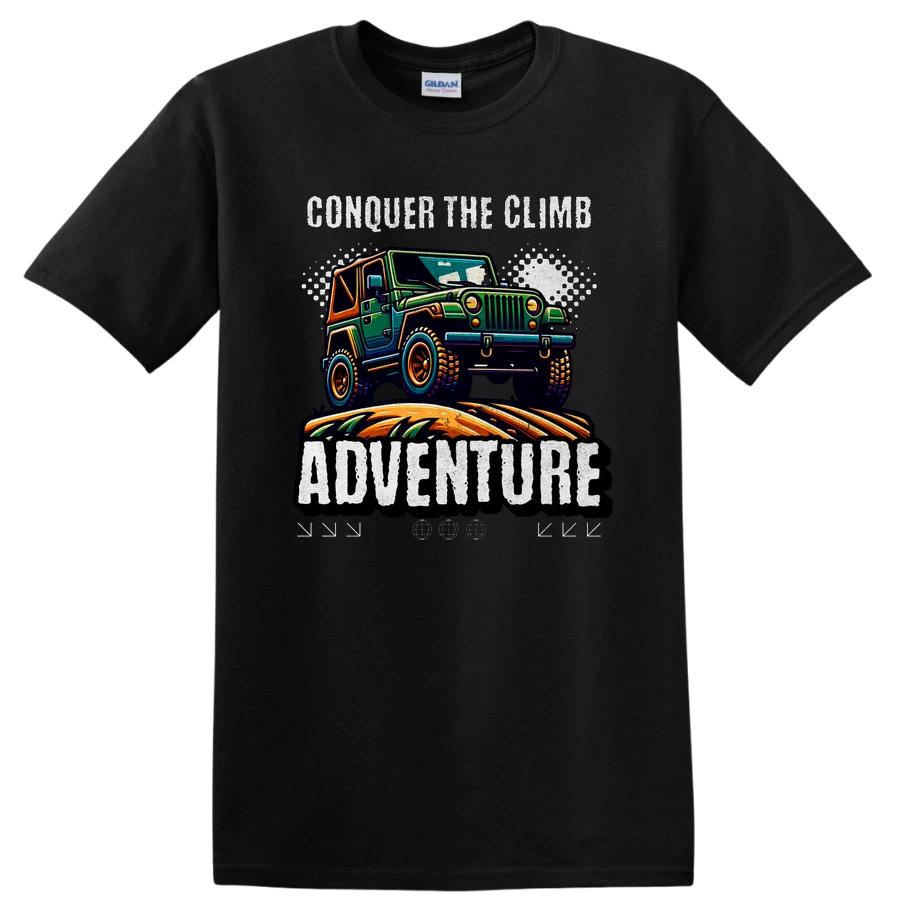 Conquer the Climb Adventure Off-Road Jeep T Shirt for Outdoor Enthusiasts Tee XS