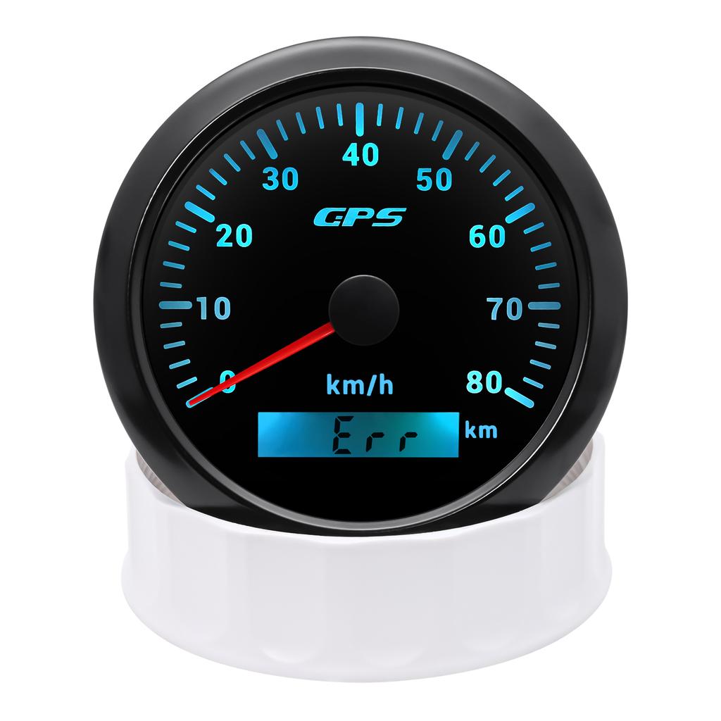 30/60/80/120/200KMH 7 Colors Backlight 85MM GPS Speedometer Gauge with GPS Antenna Motorcycle Boat Car Truck Speed Gauge Meter
