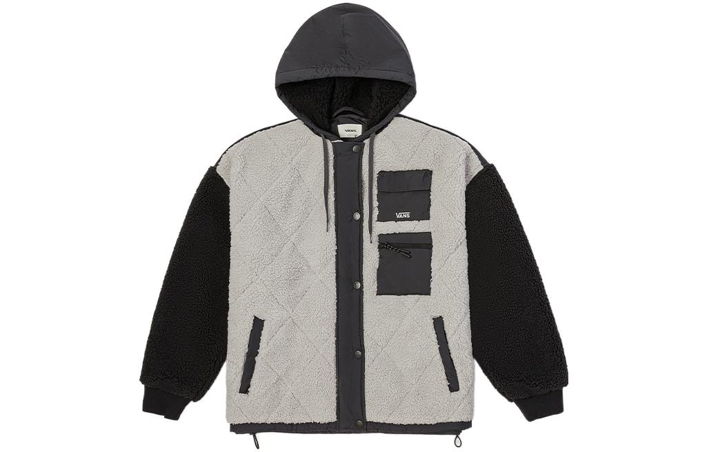 Vans Velvet Jackets Women s Gray Hooded Moderate VN0A7YIN0PG L