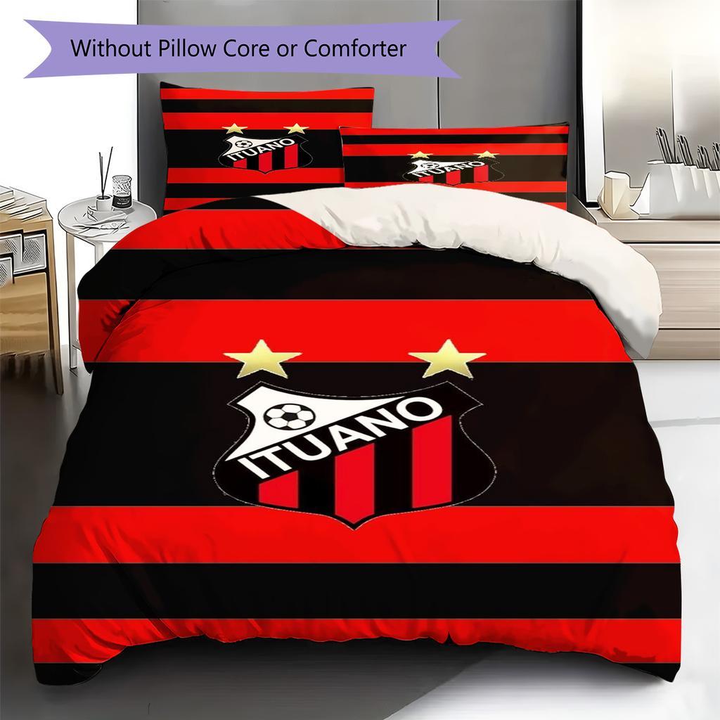 Ituano Pattern Bedding Set Quilt Cover Pillowcase Home Decor Gift (1 * Duvet Cover + 2 * Pillowcase, Without Core)