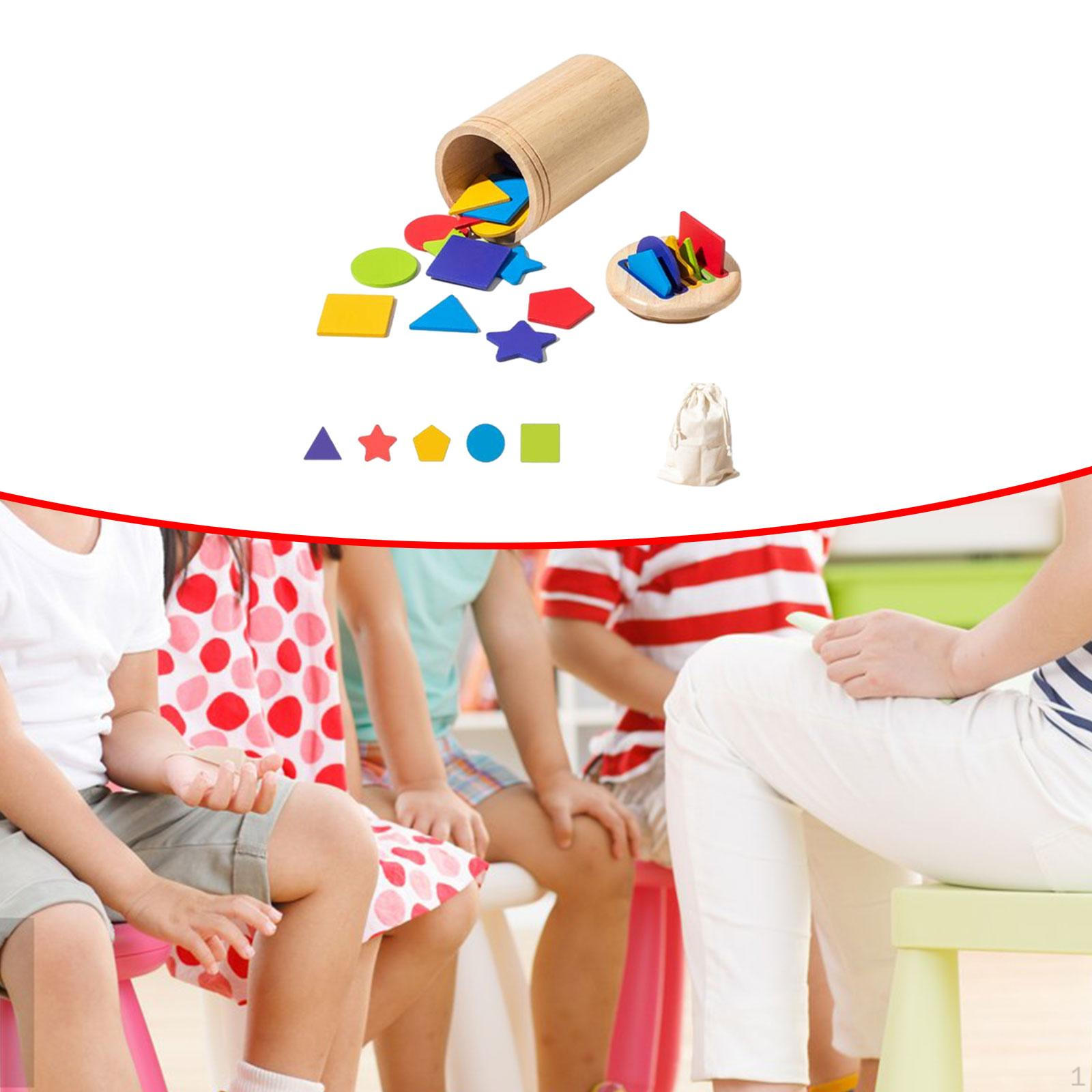 

Игрушка сортировщик цветов и форм для раннего обучения, деревянная, Монтессори, обучающая для ребенка Style C