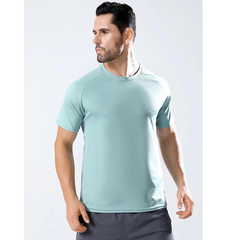 Men's Quick-Dry Round Neck Short-Sleeve Sports T-shirt - Running & Fitness Outdoor Casual Top