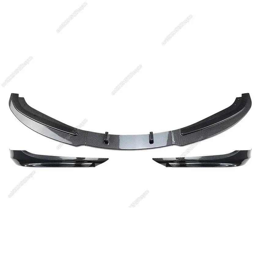 Car Front Bumper Lip Diffuser Splitter For BMW 3 Series E90 E91 LCI Facelift 325i 330i 2007-2012 ABS Gloss Black Bodykits Tuning