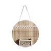 Creative Wood Wall Decoration Flower Basket Wall Mounted Decorative Wall Hanging Flower Pots Round Dried Flower Basket Garden