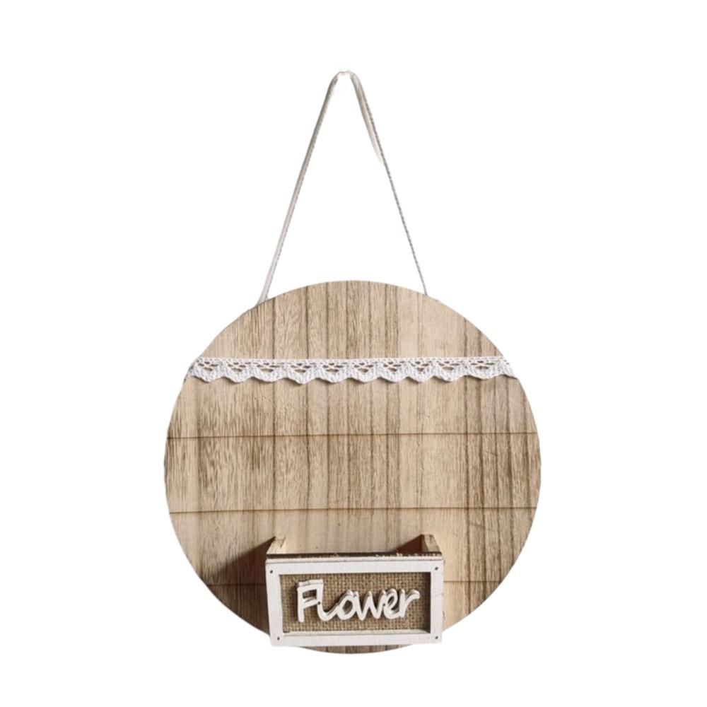 

Fashion Wood Wall Decoration Flower Basket Wall Mounted Decorative Wall Hanging Flower Pots Round Wall Hanging Planter Garden