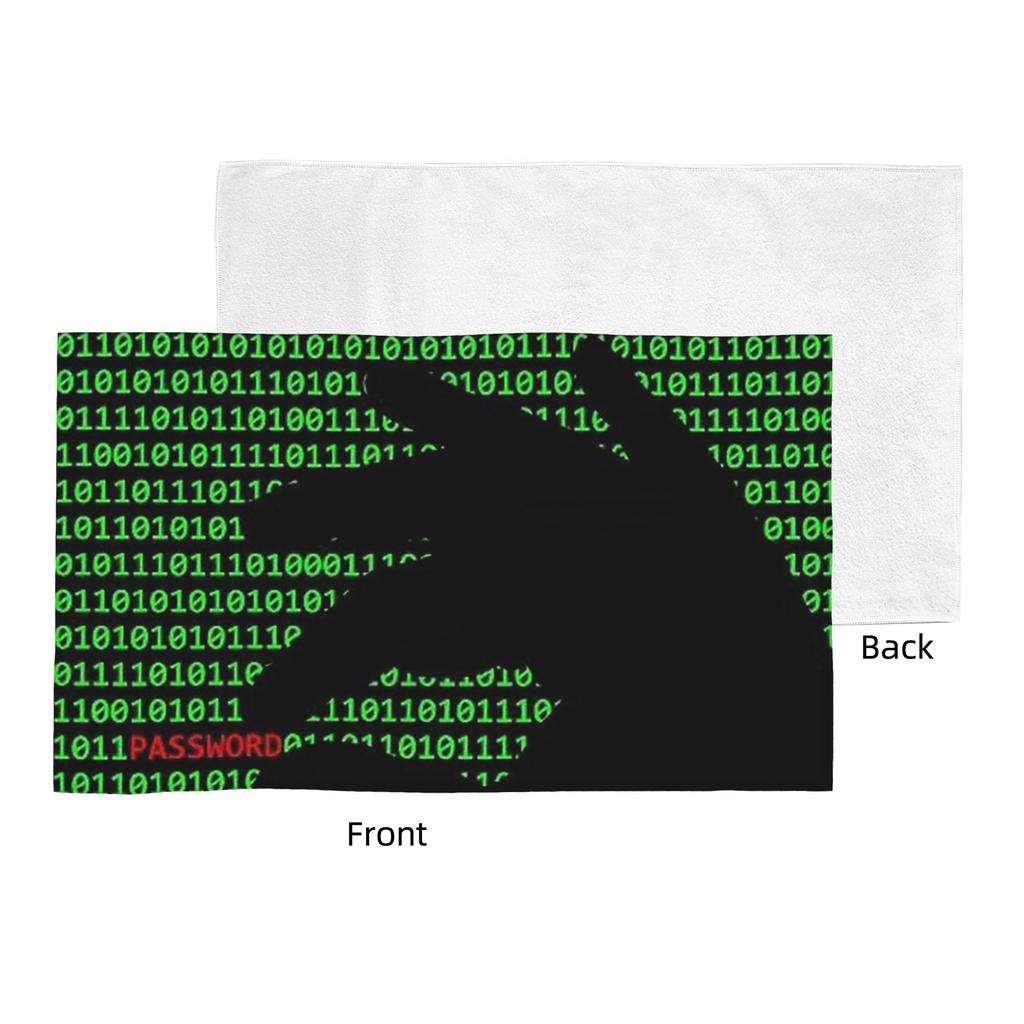 Hacker Codice Binario Geek Scienza Computer Morbido Viso Asciugamano Asciugatura Rapida Piscina Bagno Asciugamani in Cotone Assorbente Rapido