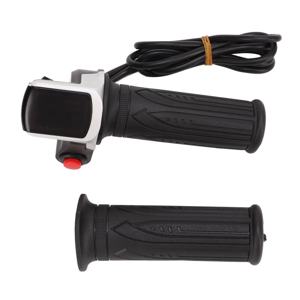 E Scooters Throttle Grip Comfortable Waterproof Adjustable Electric Bike Speed Governing Throttle Grip with LCD Display