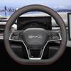 For BYD KING 2022 2023 2024 2025 Ultra thin leather Car Auto Steering Wheel Cover Anti Slip Special Protective Accessories