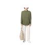Polo Ralph Lauren FW22 Solid Logo Embroidered Single-Breasted Long Sleeve Shirt Men shirts Green 710654408-092