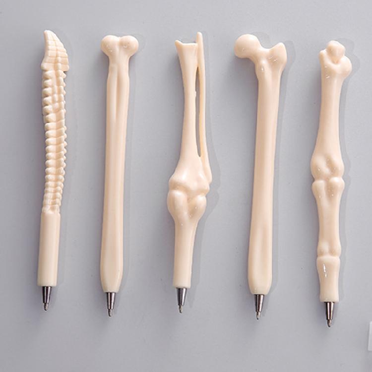 Novelty Bone Shape Ballpoint Pen Refill Writing Ball Pens School Office Pen