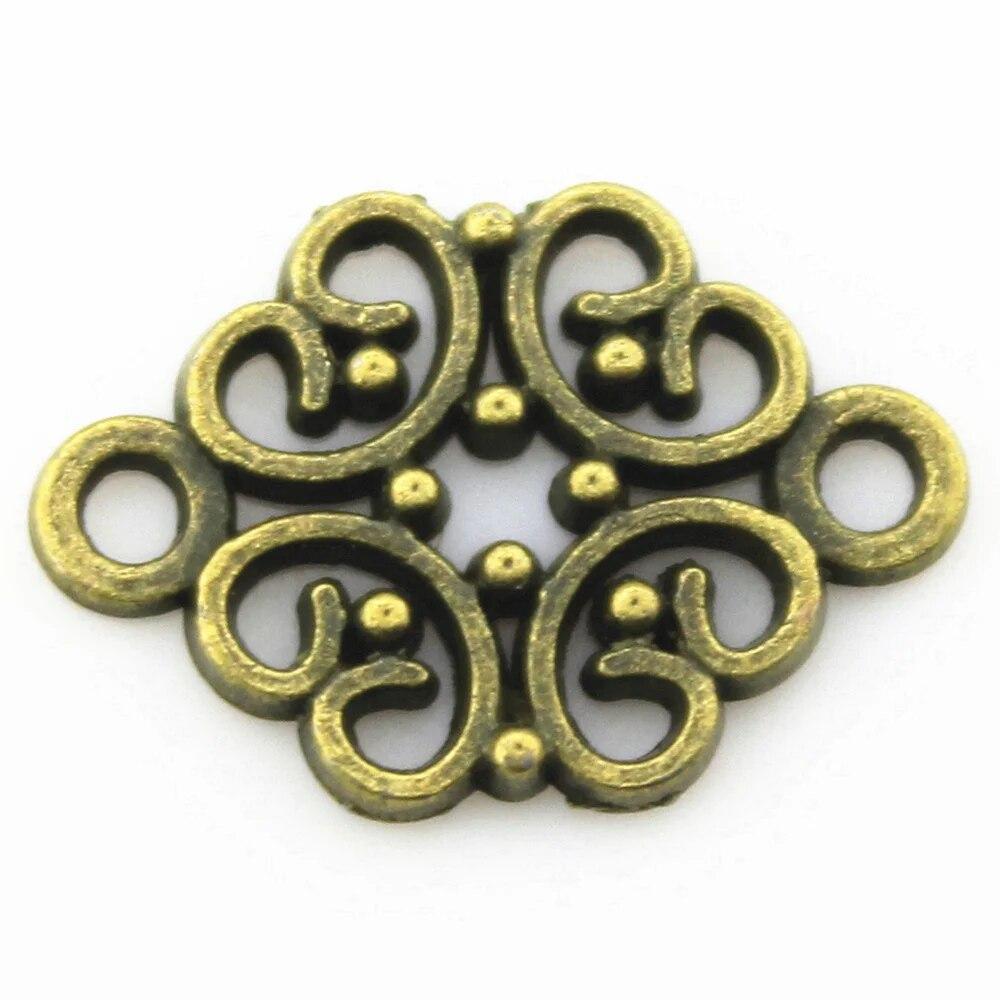 Flower Plaque Connector Components Pendant Diy Jewelry Pendants