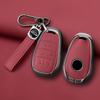 Metall Leder Auto Smart Key Hülle Abdeckung für Alfa Romeo Giulia 2015 +Stelvio 2016+ Spider Etc. Schutzhülle