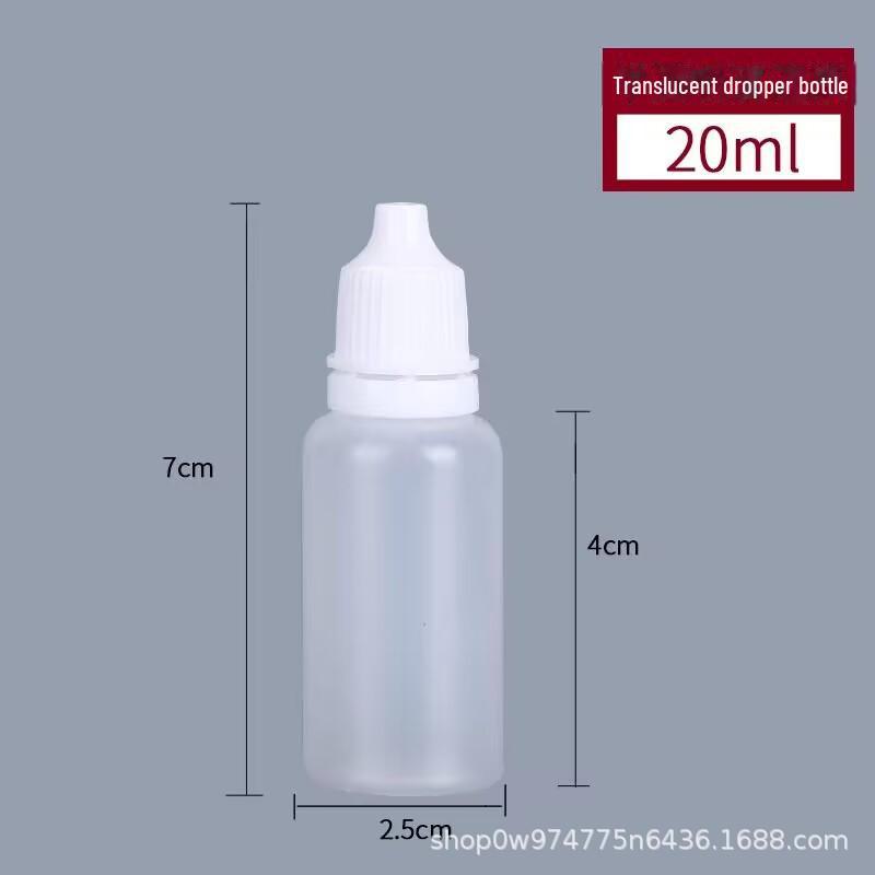 5ml, 10ml, 20ml, 30ml Plastic Squeeze Eye Drop Bottles for Liquid Medicine